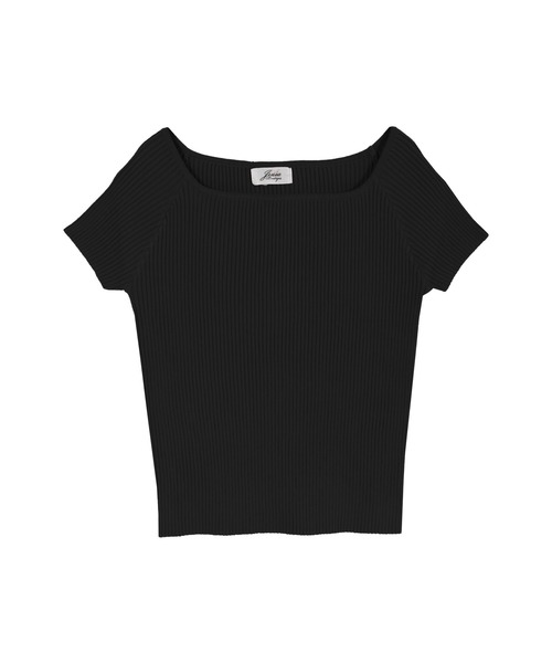 Julia Boutique（ジュリアブティック）の「スクエアネックニット/510595S（ニット/セーター・レディース・ホワイト/ベージュ/ブラック/ピンク/モカ/ネイビー/グレー・ONE）」の16枚目の写真