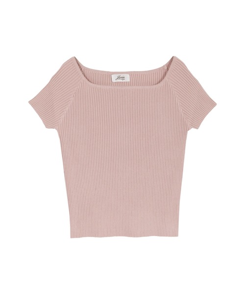 Julia Boutique（ジュリアブティック）の「スクエアネックニット/510595S（ニット/セーター・レディース・ホワイト/ベージュ/ブラック/ピンク/モカ/ネイビー/グレー・ONE）」の11枚目の写真