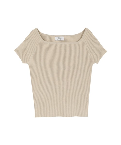 Julia Boutique（ジュリアブティック）の「スクエアネックニット/510595S（ニット/セーター・レディース・ホワイト/ベージュ/ブラック/ピンク/モカ/ネイビー/グレー・ONE）」の15枚目の写真