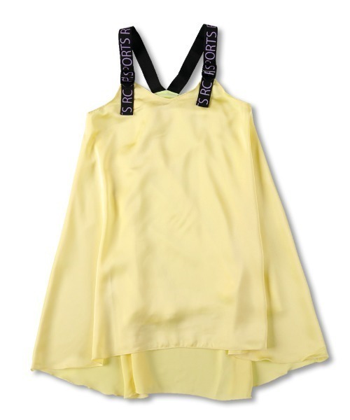 RADCHAP(ラッドチャップ)の「肩ベルトシフォンジャンパースカート(ジャンパースカート・キッズ・イエロー/ラベンダー・90cm/110cm/100cm/120cm/130cm/140cm/150cm)」の2枚目の写真
