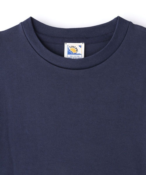 SUNSPEL(サンスペル)の「SUNSPEL / WOMEN’S COTTON INTERLOCK(Tシャツ/カットソー・レディース・ネイビー・1/2)」の2枚目の写真