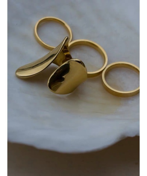 mou（モウ）の「歪み変形カーブリング（リング・レディース・シルバー/ゴールド・FREE）」の10枚目の写真