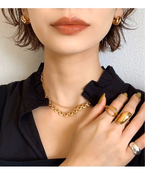 mou（モウ）の「歪み変形カーブリング（リング・レディース・シルバー/ゴールド・FREE）」の15枚目の写真