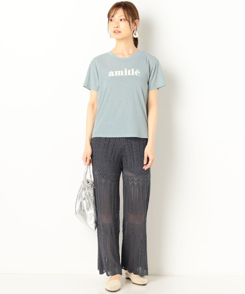archives（アルシーヴ）の「ロゴシアーT（Tシャツ/カットソー・レディース・ミント/オフホワイト/ブルー/オレンジ・MEDIUM）」の14枚目の写真