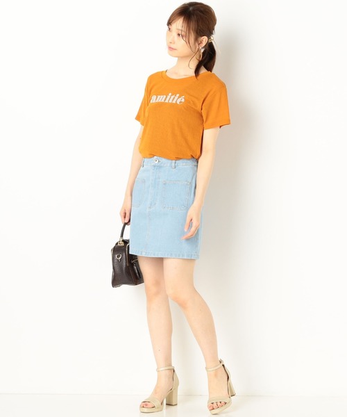 archives（アルシーヴ）の「ロゴシアーT（Tシャツ/カットソー・レディース・ミント/オフホワイト/ブルー/オレンジ・MEDIUM）」の12枚目の写真