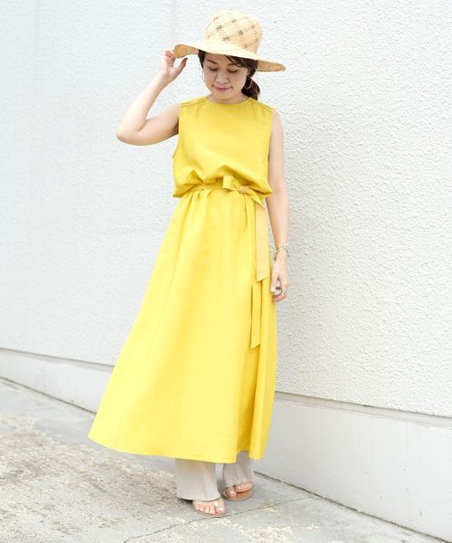 SHIPS（シップス）の「ラインノースリーブワンピース（ワンピース