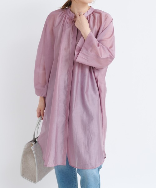 DouDou（ドゥドゥ）の「ポンチョブラウス（シャツ/ブラウス・レディース・ブラウン/ピンク/ベージュ・FREE）」の3枚目の写真