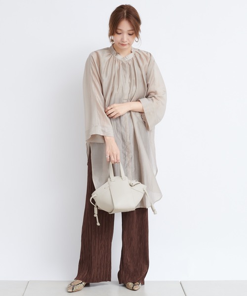 DouDou（ドゥドゥ）の「ポンチョブラウス（シャツ/ブラウス・レディース・ブラウン/ピンク/ベージュ・FREE）」の15枚目の写真