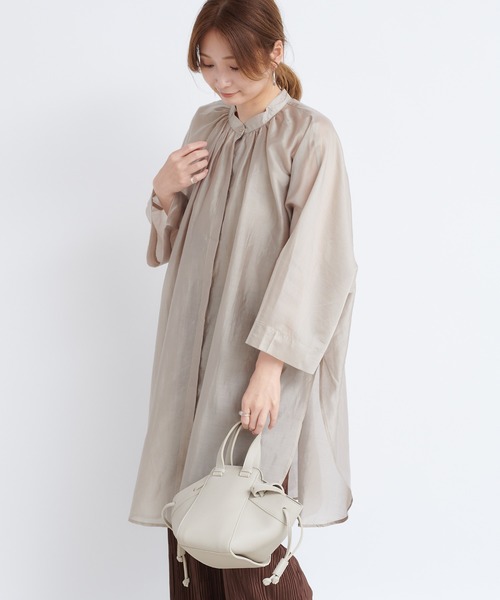 DouDou（ドゥドゥ）の「ポンチョブラウス（シャツ/ブラウス・レディース・ブラウン/ピンク/ベージュ・FREE）」の21枚目の写真