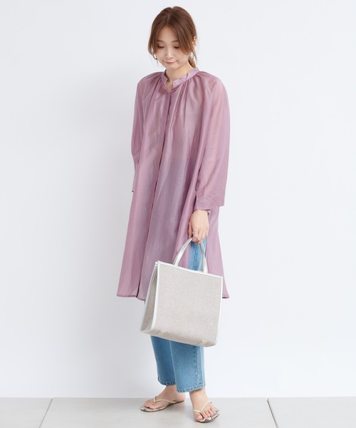 DouDou（ドゥドゥ）の「ポンチョブラウス（シャツ/ブラウス・レディース・ブラウン/ピンク/ベージュ・FREE）」の7枚目の写真