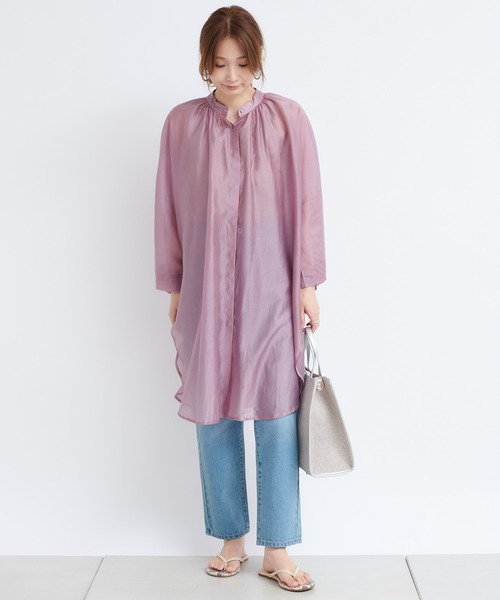 DouDou（ドゥドゥ）の「ポンチョブラウス（シャツ/ブラウス・レディース・ブラウン/ピンク/ベージュ・FREE）」の16枚目の写真