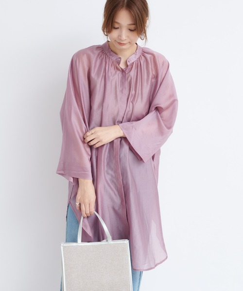 DouDou（ドゥドゥ）の「ポンチョブラウス（シャツ/ブラウス・レディース・ブラウン/ピンク/ベージュ・FREE）」の19枚目の写真