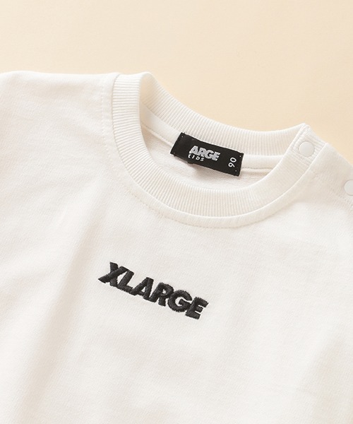 XLARGE KIDS（エクストララージキッズ）の「ミニ裏毛 ロゴ刺繍長袖 