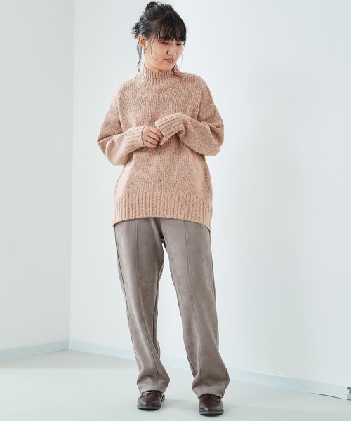 cepo（セポ）の「スエード調センターパートイージーパンツ（その他パンツ・レディース・ベージュ/オレンジ/ブルー・M）」の12枚目の写真