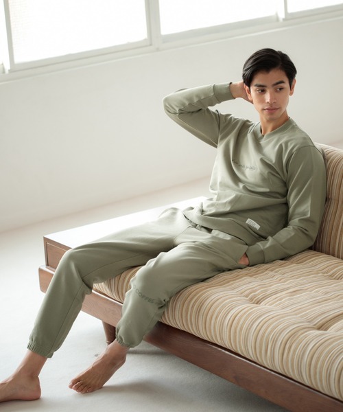 NO COFFEE(ノーコーヒー)の「NO COFFEE/スウェット/921357(スウェット・メンズ・ブラック/ベージュ/ライトグリーン・MEDIUM/LARGE/X-LARGE)」の16枚目の写真