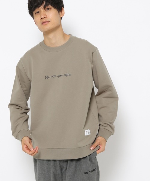 NO COFFEE(ノーコーヒー)の「NO COFFEE/スウェット/921357(スウェット・メンズ・ブラック/ベージュ/ライトグリーン・MEDIUM/LARGE/X-LARGE)」の13枚目の写真