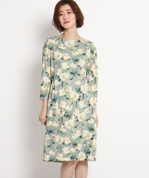 ワンピースフラワープリントワンピース ワンピース Sunauna スーナウーナ のファッション