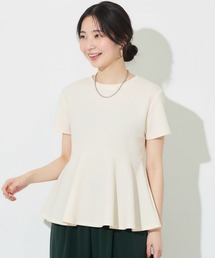 coca（coca）（コカ）の「＼26ss新色追加／ エンボス加工裾フリル半袖プルオーバー（Tシャツ/カットソー）」