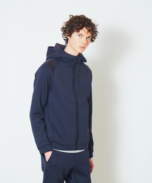 ABAHOUSE(アバハウス)の「カノコダンボール ZIP パーカー(パーカー・メンズ・チャコールグレー/ネイビー/モスグリーン/グレイッシュベージュ・44/46/48)」の4枚目の写真