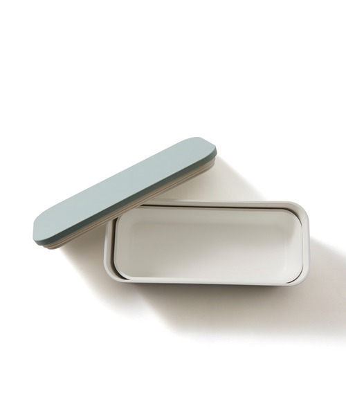 ロゴ ランチボックス 2段 ブルー（キッチンツール）｜Francfranc