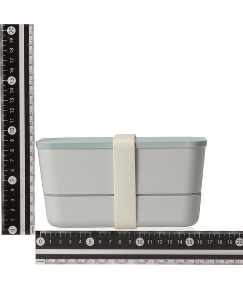 ロゴ ランチボックス 2段 ブルー（キッチンツール）｜Francfranc