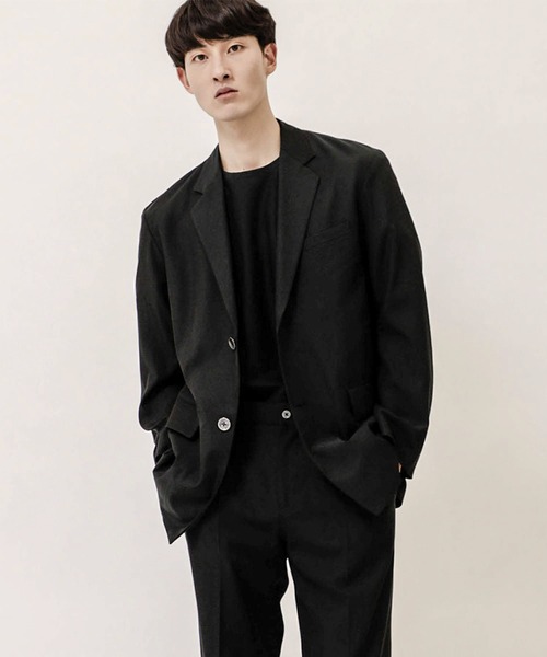 soe(ソーイ)の「【soe】SPORT JACKET(テーラードジャケット・メンズ・ブラック/ベージュ・1/0)」の2枚目の写真