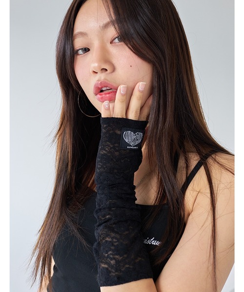 LUVISTRUE(ラヴイズトゥルー)の「『LUV IS TRUE/ラブ イズ トゥルー』LVG LACE WARMER/レース アームウォーマー(アームカバー・レディース・ブラック・FREE)」の5枚目の写真