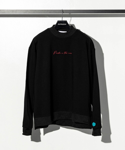 Kappa(カッパ)の「Kappa(カッパ)ポンチモックネックプルオーバー(Tシャツ/カットソー・メンズ・グリーン/ブラック/ホワイト/ベージュ・L/S/M)」の3枚目の写真