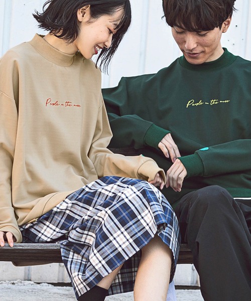 Kappa(カッパ)の「Kappa(カッパ)ポンチモックネックプルオーバー(Tシャツ/カットソー・メンズ・グリーン/ブラック/ホワイト/ベージュ・L/S/M)」の12枚目の写真