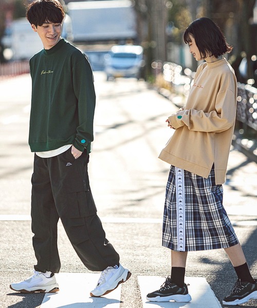 Kappa(カッパ)の「Kappa(カッパ)ポンチモックネックプルオーバー(Tシャツ/カットソー・メンズ・グリーン/ブラック/ホワイト/ベージュ・L/S/M)」の13枚目の写真