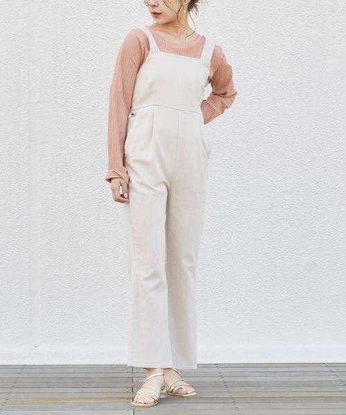 Chico(チコ)の「バックリボンサロペット(サロペット/オーバーオール・レディース・ネイビー/ブルー/ミント/ライトベージュ・SMALL/MEDIUM)」の19枚目の写真