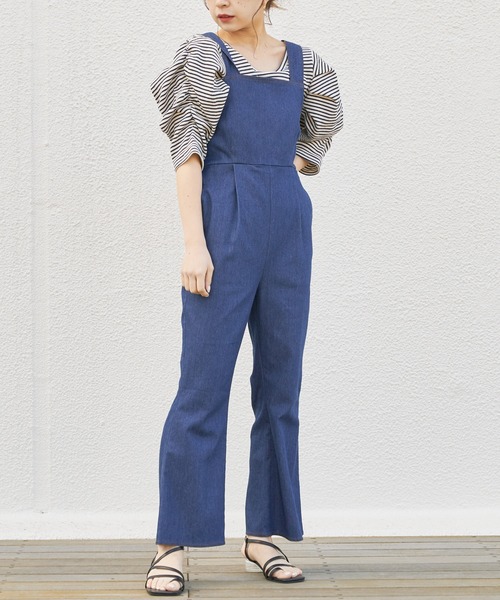 Chico(チコ)の「バックリボンサロペット(サロペット/オーバーオール・レディース・ネイビー/ブルー/ミント/ライトベージュ・SMALL/MEDIUM)」の13枚目の写真