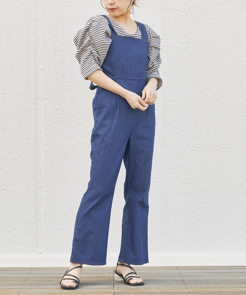 Chico(チコ)の「バックリボンサロペット(サロペット/オーバーオール・レディース・ネイビー/ブルー/ミント/ライトベージュ・SMALL/MEDIUM)」の20枚目の写真