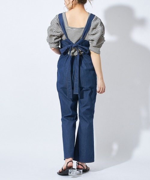 Chico(チコ)の「バックリボンサロペット(サロペット/オーバーオール・レディース・ネイビー/ブルー/ミント/ライトベージュ・SMALL/MEDIUM)」の18枚目の写真