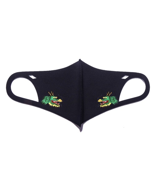 ROOPTOKYO（ループトウキョウ）の「スカジャン柄 ワンポイントロゴ 3D立体マスク（マスク・メンズ・オリーブ/ブラック/ブラウン/ネイビー・ONE SIZE）」の9枚目の写真