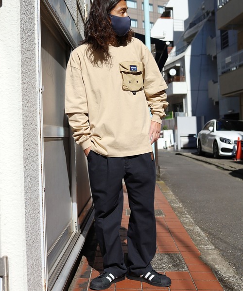 ROOPTOKYO（ループトウキョウ）の「スカジャン柄 ワンポイントロゴ 3D立体マスク（マスク・メンズ・オリーブ/ブラック/ブラウン/ネイビー・ONE SIZE）」の6枚目の写真