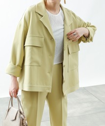 COLONY 2139 | ダブルクロスショートCPOシャツ(セットアップ可)(シャツ/ブラウス)