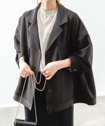 COLONY 2139 | ダブルクロスショートCPOシャツ(セットアップ可)(シャツ/ブラウス)