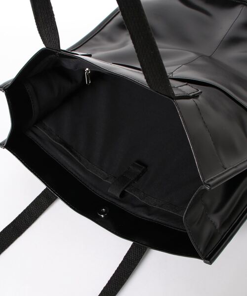 WEGO（ウィゴー）の「WEGO/マルチポケットPU撥水トートバッグ（トートバッグ・レディース・ベージュ/ブラック・FREE）」の7枚目の写真