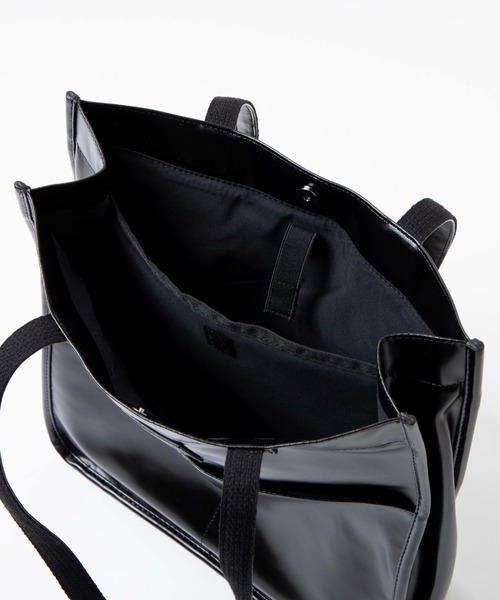 WEGO（ウィゴー）の「WEGO/マルチポケットPU撥水トートバッグ（トートバッグ・レディース・ベージュ/ブラック・FREE）」の13枚目の写真