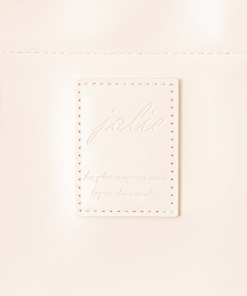 WEGO（ウィゴー）の「WEGO/マルチポケットPU撥水トートバッグ（トートバッグ・レディース・ベージュ/ブラック・FREE）」の8枚目の写真