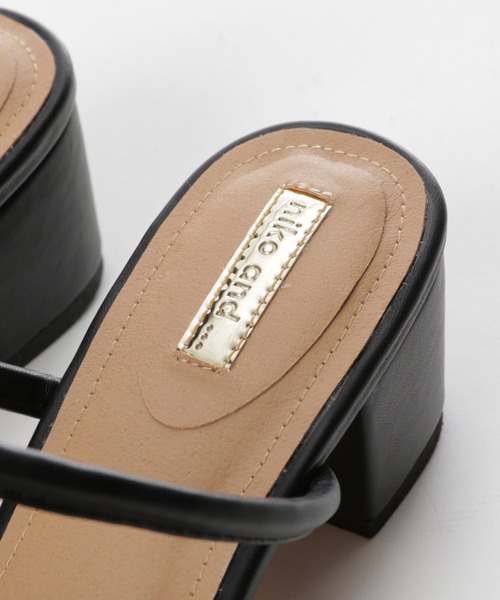 niko and...（ニコアンド）の「オリジナルナローミュールサンダル（サンダル・レディース・イエロー/ライトベージュ/ブラック・LARGE/MEDIUM）」の13枚目の写真