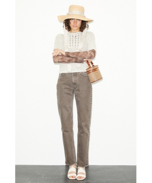 MOUSSY（マウジー）の「MARBLE MESH トップス（Tシャツ/カットソー・レディース・ブラウン/オレンジ・FREE）」の12枚目の写真