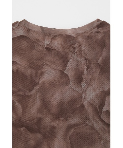 MOUSSY（マウジー）の「MARBLE MESH トップス（Tシャツ/カットソー・レディース・ブラウン/オレンジ・FREE）」の15枚目の写真