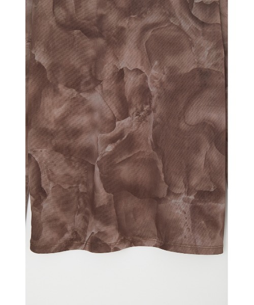 MOUSSY（マウジー）の「MARBLE MESH トップス（Tシャツ/カットソー・レディース・ブラウン/オレンジ・FREE）」の9枚目の写真