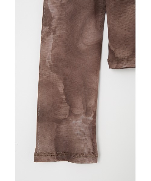 MOUSSY（マウジー）の「MARBLE MESH トップス（Tシャツ/カットソー・レディース・ブラウン/オレンジ・FREE）」の13枚目の写真