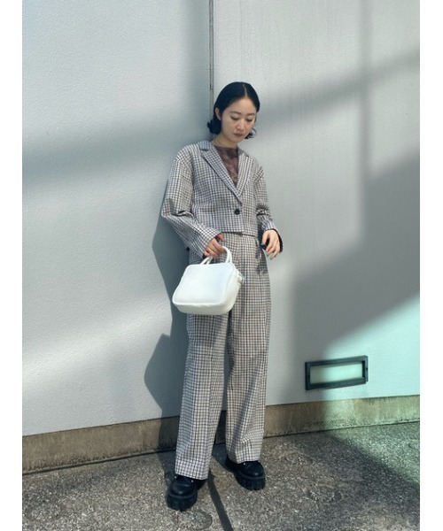 MOUSSY（マウジー）の「MARBLE MESH トップス（Tシャツ/カットソー・レディース・ブラウン/オレンジ・FREE）」の17枚目の写真