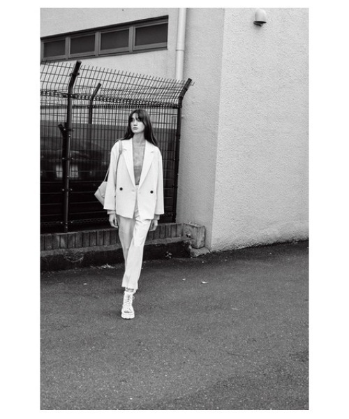 MOUSSY（マウジー）の「MARBLE MESH トップス（Tシャツ/カットソー・レディース・ブラウン/オレンジ・FREE）」の19枚目の写真