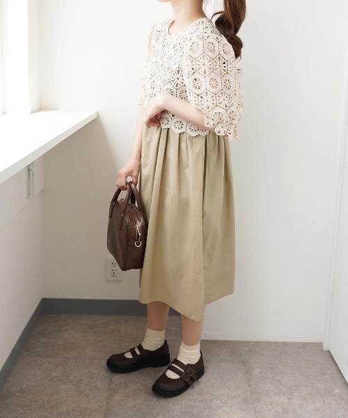 moi tytto（モイテュット）の「パフスリーブクロシェトップス（シャツ/ブラウス・レディース・ベージュ/ブラウン・FREE）」の22枚目の写真