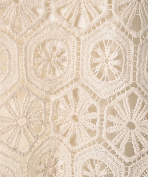 moi tytto（モイテュット）の「パフスリーブクロシェトップス（シャツ/ブラウス・レディース・ベージュ/ブラウン・FREE）」の9枚目の写真